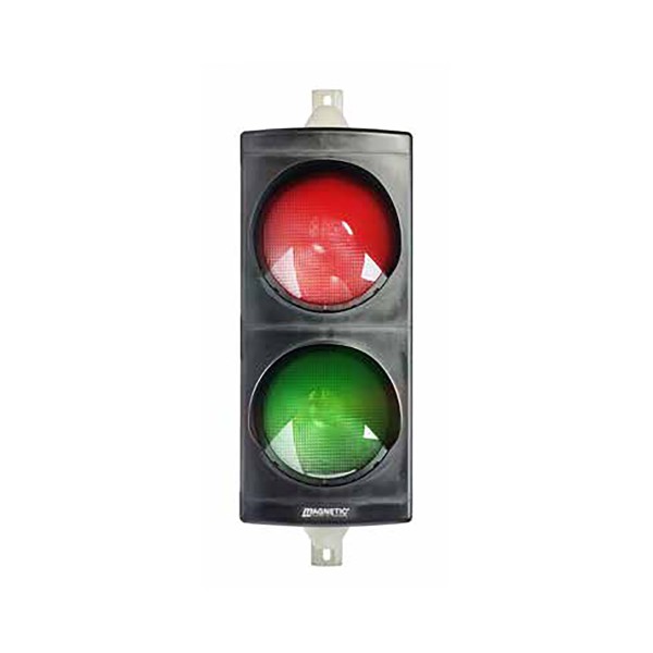 24V LED Red and Green Signal Light w/ Mounting Bracket - Magnetic AutoControl SIGNAL-24RG