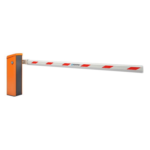 Magnetic Toll TOLL-RCS1202 Barrier Opener With 12ft Octagonal Boom (White) - Orange Model Shown As Example