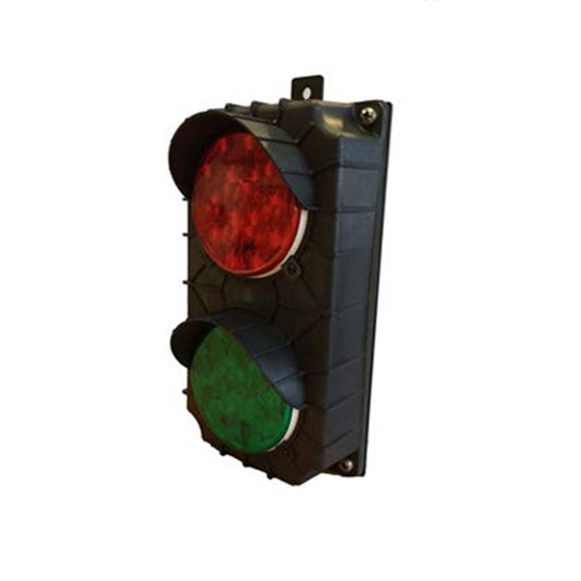 24V LED Red and Green Signal Light w/ Mounting Bracket - Magnetic AutoControl SIGNAL-24RG