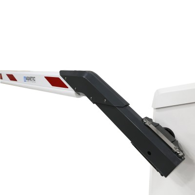 Magnetic Parking Barrier Gate Opener With MicroDrive - 10ft Boom (White ...