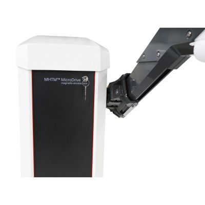 Magnetic Parking Barrier Gate Opener With MicroDrive - 10ft Boom (White ...