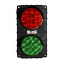 24V LED Red and Green Signal Light w/o Mounting Bracket - Magnetic AutoControl SIGNAL2-24L-RG