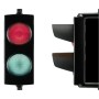 24V LED Red and Green Signal Light w/o Mounting Bracket - Magnetic AutoControl SIGNAL2-24L-RG
