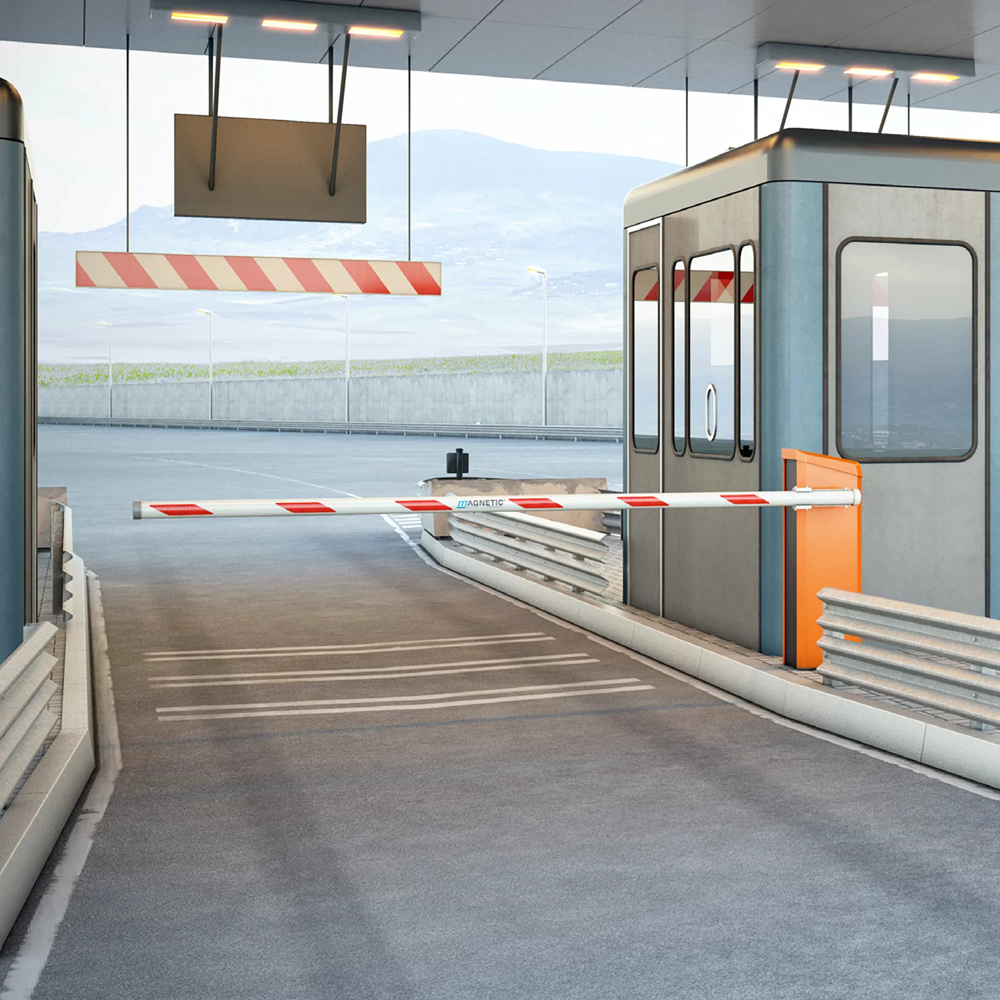 Magnetic AutoControl toll barrier arm opener